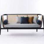 Bangku sofa kayu jati kombinasi rotan terbaru sofa retro Sofa tamu Furniture Jepara Indonesia - Gambar 2