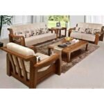 Kursi tamu kayu jati dudukan busa tebal sofa tamu  kursi sofa jati - 211 Tanpa Meja Furniture Jepara Indonesia