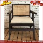 Kursi Makan Jati Rotan With Chusion, Teak Rattan Chairs, Kursi Cafe Furniture Jepara - Gambar 3