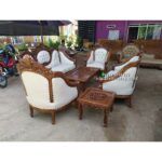 Kursi Sofa Jati Ukiran Mewah Sofa Jati Ukir Jepara Furniture Jepara - Gambar 3