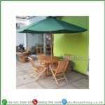 Meja Kursi Payung Jati Meja Payung Taman Meja Kursi Payung Outdoor - Non Finising Furniture Jepara