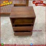 Nakas Jati Laci 2 Bedside Jati Minimalis Nakas Lampu Dipan Furniture Jepara Indonesia - Gambar 4