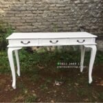 Meja Laci Duco Putih Meja Hias Laci Meja Console Laci 3 Meja Vintage Furniture Jepara - Gambar 2