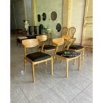 Meja Makan Jati 140x80 Kursi 4 Meja Makan Jati 4 Kursi Meja Makan Jati Furniture Jepara - Gambar 3
