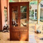 Lemari Hias Kaca Kayu Jati Pintu 2 Almari Hias Kaca Kayu Jati 2 Pintu Furniture Jepara