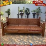 Bangku Bale Bale Jati Minimalis Laci 2 Furniture Jepara Indonesia