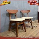 Meja Makan Marmer Cream Asli 4 Kursi Jati, Kursi Makan Jati Top Marmer - 140 cm x 80 cm Furniture Jepara - Gambar 5