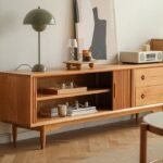 Bufet tv s salur kayu jati laci kombinasi nakas Furniture Jepara Furniture Jepara Indonesia - Gambar 2