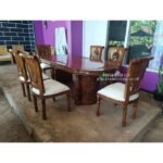 Meja Makan Jati 6 Kursi Ukiran Kursi Meja Makan Jati Jepara Furniture Jepara