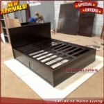 Tempat Tidur Jati 160x200 Laci 2 MInimalis Dipan Laci Modern Furniture Jepara Indonesia - Gambar 3