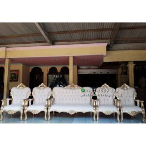 Kursi Pelaminan Ukiran Mewah, Kursi Sofa Pengantin, 1 Set Sofa Ukir Furniture Jepara