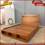 Tempat Tidur Jati 180x200 Dipan Jati Minimalis Alas Blok Kayu Furniture Jepara Indonesia - Gambar 3