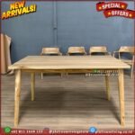 Meja Makan Jati Cafe Minimalis 140x80 Furniture Jepara Indonesia - Gambar 4