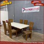 Meja Makan Marmer Jati Kursi Meja Makan Jati Meja Makan Marmer Asli - Kursi Saja 6 ps Furniture Jepara - Gambar 5