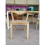 Meja Makan Jati Minimalis 6 Kursi Meja Makan Jati Modern Scandinavian Furniture Jepara - Gambar 4