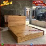 Tempat Tidur Jati 160x200 Dipan Laci Tempat Tidur Jati Alas Full Kayu Furniture Jepara Indonesia - Gambar 5