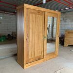 Lemari Pakaian Jati 2 Pintu Almari Baju Pintu 2 Lemari Jati Furniture Jepara - Gambar 2