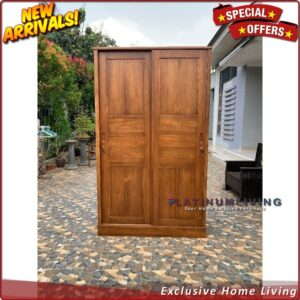 Lemari Pakaian Anak Kayu Jati Pintu 2, Almari Baju Anak Jati Pintu 2 Furniture Jepara