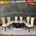 Meja Makan Marmer Meja Makan Marmer Cream Meja Makan Jati 6 Kursi Furniture Jepara