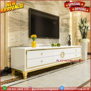 Bufet tv duco kaki stainless gold credenzia   Furniture Jepara Furniture Jepara Indonesia