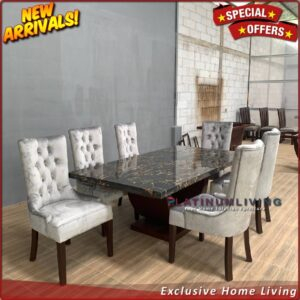 Meja Makan Marmer Import 6 Kursi Meja Makan Marmer Mewah Furniture Jepara