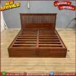 Tempat Tidur Jati Hidrolis Dipan Jati Model Alas Hidrolis DIpan Jati Furniture Jepara Indonesia - Gambar 2