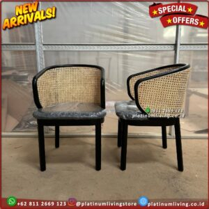 Kursi Makan Kursi Cafe Kursi Makan Jati Teak Rattan Chairs Furniture Jepara Indonesia