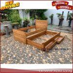 Tempat Tidur Anak Jati Model Sorong laci, Dipan Anak Jati Jepara Furniture Jepara