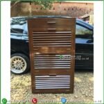 Rak Sepatu Kayu Jati Minimalis Modern rak Sendal Jati Modern Furniture Jepara
