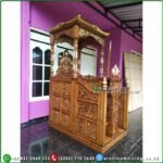 Mimbar Masjid Jati Mimbar Masjid Ukir Mimbar Masjid Kaligrafi Mimbar Furniture Jepara - Gambar 3