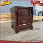 Nakas Jati Laci 2 Bedside Table Jati Meja Lampu Tempat Tidur Laci Furniture Jepara Indonesia - Gambar 5