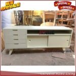 Bufet Tv Ukiran Mewah Cat Duco, Meja Tv duco Ukiran Klasik Jepara Furniture Jepara