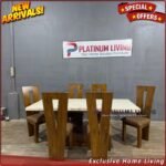 Meja Makan Marmer Asli Meja Makan Jati Tua Meja Makan Marmer Modern - 160x90(4 Kursi) Furniture Jepara - Gambar 3