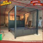 Tempat Tidur Jati Jepara, Tempat Tidur Jati Kanopi Minimalis, Dipan - 160x200 Furniture Jepara - Gambar 2