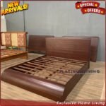 Tempat Tidur Jati Laci 2 Model Terbaru Ukuran 120x200 Furniture Jepara Indonesia - Gambar 3