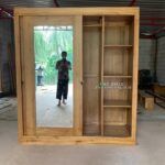 Lemari Pakaian Jati 2 Pintu Almari Baju Pintu 2 Lemari Jati Furniture Jepara - Gambar 4
