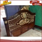 Tempat Tidur Jati Ukiran Klasik Mewah 180x200, Dipan Ukir Jepara Furniture Jepara - Gambar 4