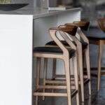 Kursi Bar Stool Kayu Jati Murah  Kursi Bar Tinggi kursi cafe jati asli Furniture Jepara Indonesia - Gambar 2