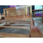 Tempat Tidur Jati 180x200 Ukiran Minimalis Dipan jati ukir jepara Furniture Jepara - Gambar 3