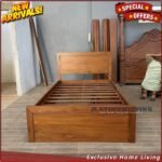 Tempat Tidur Jati 160x200 Laci 3 Dipan Laci Divan Laci Tempat Tidur Furniture Jepara Indonesia - Gambar 5