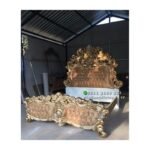 Tempat Tidur Mewah Ukiran Jepara 180x200, Dipan Ukir Jepara Luxury Furniture Jepara - Gambar 3