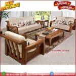 Kursi tamu kayu jati dudukan busa tebal sofa tamu  kursi sofa jati - 211 Tanpa Meja Furniture Jepara Indonesia - Gambar 2