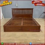 Tempat Tidur Jati Hidrolis Dipan Jati Model Alas Hidrolis DIpan Jati Furniture Jepara Indonesia - Gambar 4