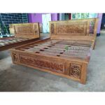 Tempat Tidur Jati 180x200 Ukiran Minimalis Dipan jati ukir jepara Furniture Jepara