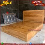 Tempat Tidur Jati 160x200 Dipan Laci Tempat Tidur Jati Alas Full Kayu Furniture Jepara Indonesia - Gambar 4