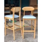 Kursi Bar Jati Modern Kursi Cafe Resto Dudukan Tinggi Kursi Makan Jati Furniture Jepara
