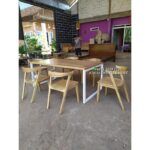 Meja Makan Jati Minimalis 6 Kursi Meja Makan Jati Modern Scandinavian Furniture Jepara