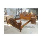 Tempat Tidur Jati Ukiran Jepara 180x200 Dipan Jati Ukir Divan Mewah Furniture Jepara - Gambar 2