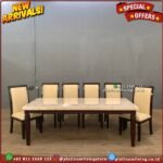 Meja Makan Marmer 180 x 90 Meja Makan marmer 6 Kursi jati Furniture Jepara Indonesia