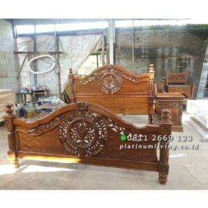 Tempat Tidur Jati Ukiran Jepara 180x200 Dipan Jati Ukir Divan Mewah Furniture Jepara